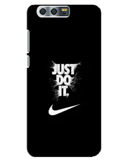 Чехол для Huawei Honor 9 (Glory 9, STF) с картинкой «Текстовый принт Nike»