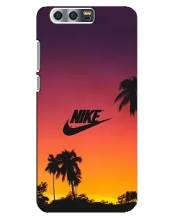 Чехол для Huawei Honor 9 (Glory 9, STF) с картинкой «Nike на закате солнца»