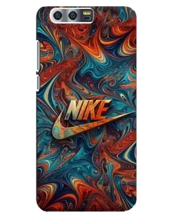 Чехол для Huawei Honor 9 (Glory 9, STF) с картинкой «Nike в абстракции»