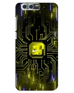 Чехол для Huawei Honor 9 (Glory 9, STF) с картинкой «Nike — золотая искра»