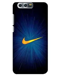 Чехол для Huawei Honor 9 (Glory 9, STF) с картинкой «Синий пульс Nike»