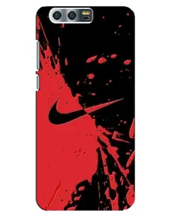 Чехол для Huawei Honor 9 (Glory 9, STF) с картинкой «Красные брызги Nike»