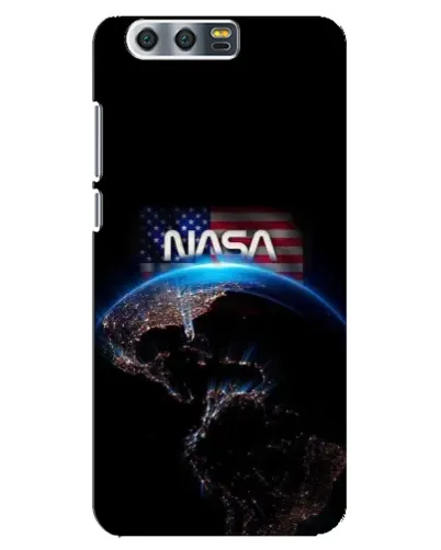 Чехол для Huawei Honor 9 (Glory 9, STF) с картинкой «Земля из космоса NASA»