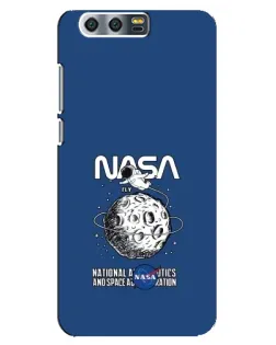 Чехол для Huawei Honor 9 (Glory 9, STF) с картинкой «NASA — лунная миссия»