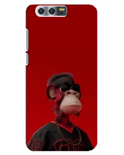 Чехол для Huawei Honor 9 (Glory 9, STF) с картинкой «Bored Ape в красном» Чехол для Huawei Honor 9 (Glory 9, STF) с картинкой «Bored Ape в красном»