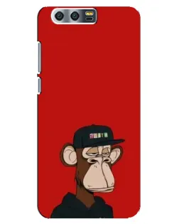 Чехол для Huawei Honor 9 (Glory 9, STF) с картинкой «Bored Ape — красный фон» Чехол для Huawei Honor 9 (Glory 9, STF) с картинкой «Bored Ape — красный фон»