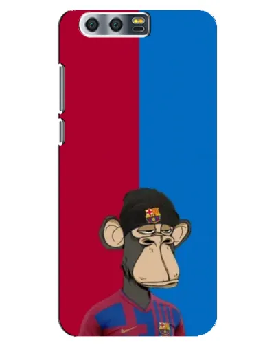 Чехол для Huawei Honor 9 (Glory 9, STF) с картинкой «Bored Ape — фанат Барсы»