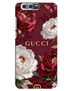Чехол для Huawei Honor 9 (Glory 9, STF) с картинкой «Gucci — бордовые розы» Чехол для Huawei Honor 9 (Glory 9, STF) с картинкой «Gucci — бордовые розы»