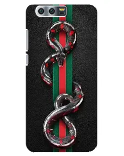 Чехол для Huawei Honor 9 (Glory 9, STF) с картинкой «Gucci — змея на полосе» Чехол для Huawei Honor 9 (Glory 9, STF) с картинкой «Gucci — змея на полосе»