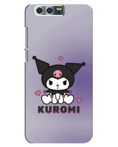Чехол для Huawei Honor 9 (Glory 9, STF) с картинкой «Kuromi — фиолетовый арт»