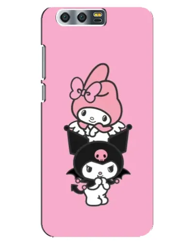 Чехол для Huawei Honor 9 (Glory 9, STF) с картинкой «My Melody и Kuromi»