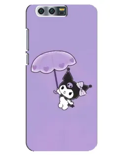 Чехол для Huawei Honor 9 (Glory 9, STF) с картинкой «Kuromi с зонтиком»