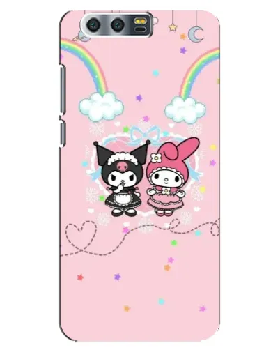 Чехол для Huawei Honor 9 (Glory 9, STF) с картинкой «My Melody и Kuromi»