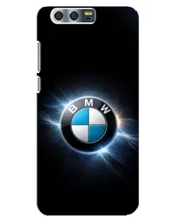 Чехол для Huawei Honor 9 (Glory 9, STF) с картинкой «BMW — неоновое сияние»