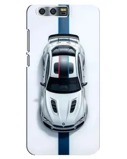 Чехол для Huawei Honor 9 (Glory 9, STF) с картинкой «Вид сверху — BMW M»