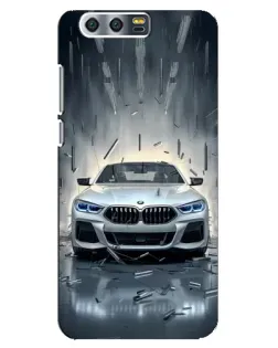 Чехол для Huawei Honor 9 (Glory 9, STF) с картинкой «BMW в свете фар»