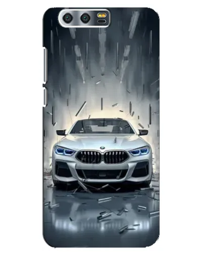 Чехол для Huawei Honor 9 (Glory 9, STF) с картинкой «BMW в свете фар»