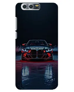 Чехол для Huawei Honor 9 (Glory 9, STF) с картинкой «BMW на мокрой дороге»