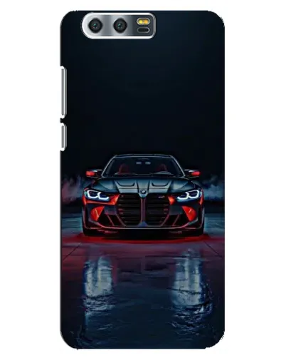 Чехол для Huawei Honor 9 (Glory 9, STF) с картинкой «BMW на мокрой дороге»