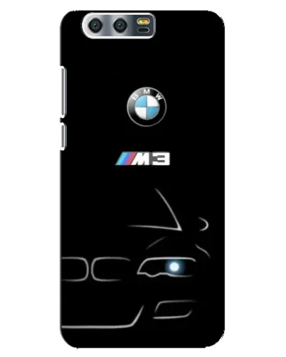 Чехол для Huawei Honor 9 (Glory 9, STF) с картинкой «Минималистичный принт BMW M3»