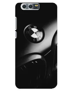 Чехол для Huawei Honor 9 (Glory 9, STF) с картинкой «Эмблема BMW — макро»
