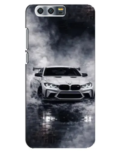 Чехол для Huawei Honor 9 (Glory 9, STF) с картинкой «BMW сквозь туман»