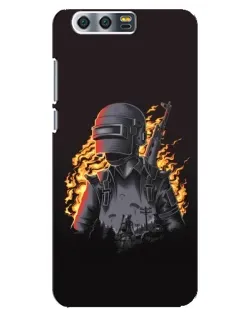 Чехол для Huawei Honor 9 (Glory 9, STF) с картинкой «PUBG — огненный силуэт» Чехол для Huawei Honor 9 (Glory 9, STF) с картинкой «PUBG — огненный силуэт»
