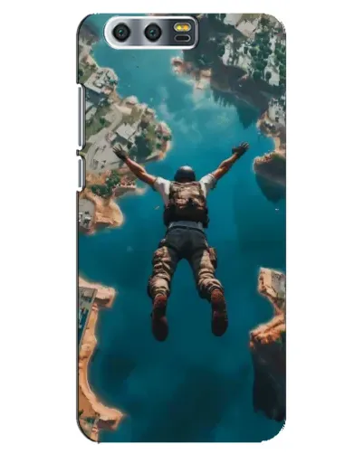 Чехол для Huawei Honor 9 (Glory 9, STF) с картинкой «PUBG — свободное падение»