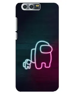 Чехол для Huawei Honor 9 (Glory 9, STF) с картинкой «Among Us неон-арт» Чехол для Huawei Honor 9 (Glory 9, STF) с картинкой «Among Us неон-арт»