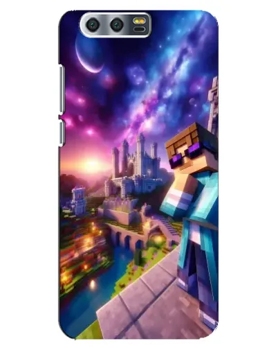 Чехол для Huawei Honor 9 (Glory 9, STF) с картинкой «Стив и космос»