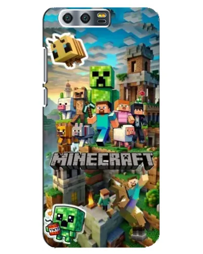 Чехол для Huawei Honor 9 (Glory 9, STF) с картинкой «Замок Minecraft»