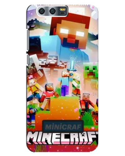 Чехол для Huawei Honor 9 (Glory 9, STF) с картинкой «Minecraft герои игры»