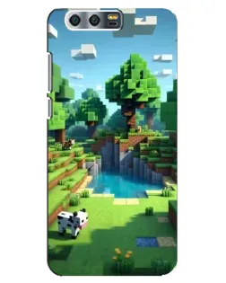 Чехол для Huawei Honor 9 (Glory 9, STF) с картинкой «Minecraft летний день»