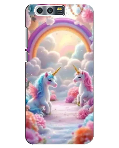 Чехол для Huawei Honor 9 (Glory 9, STF) с картинкой «Радуга и единороги» Чехол для Huawei Honor 9 (Glory 9, STF) с картинкой «Радуга и единороги»