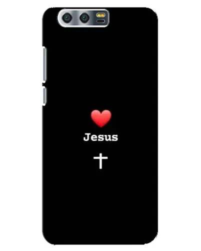Чехол для Huawei Honor 9 (Glory 9, STF) с картинкой «Сердце - Jesus»