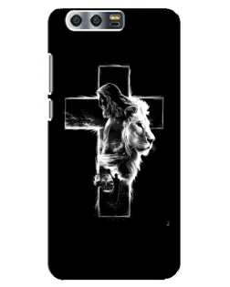 Чехол для Huawei Honor 9 (Glory 9, STF) с картинкой «Сияющий крест Jesus»