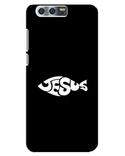 Чехол для Huawei Honor 9 (Glory 9, STF) с картинкой «Рыба Jesus»