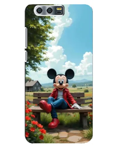 Чехол для Huawei Honor 9 (Glory 9, STF) с картинкой «Микки на скамейке» Чехол для Huawei Honor 9 (Glory 9, STF) с картинкой «Микки на скамейке»