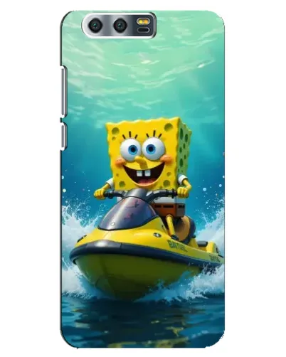 Чехол для Huawei Honor 9 (Glory 9, STF) с картинкой «Спанч Боб на гидроцикле» Чехол для Huawei Honor 9 (Glory 9, STF) с картинкой «Спанч Боб на гидроцикле»