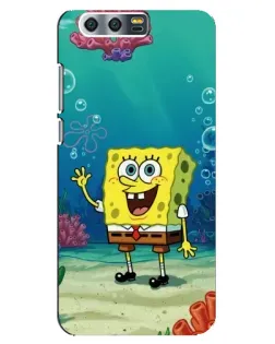 Чехол для Huawei Honor 9 (Glory 9, STF) с картинкой «Подводный привет»