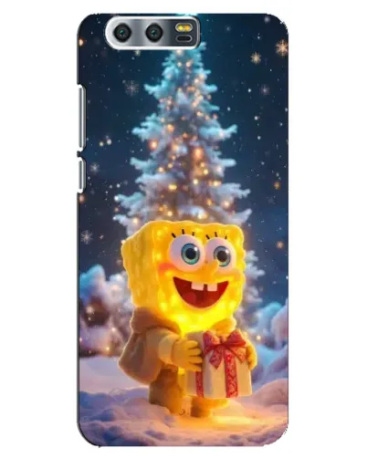 Чехол для Huawei Honor 9 (Glory 9, STF) с картинкой «Рождественский Спанч Боб» Чехол для Huawei Honor 9 (Glory 9, STF) с картинкой «Рождественский Спанч Боб»