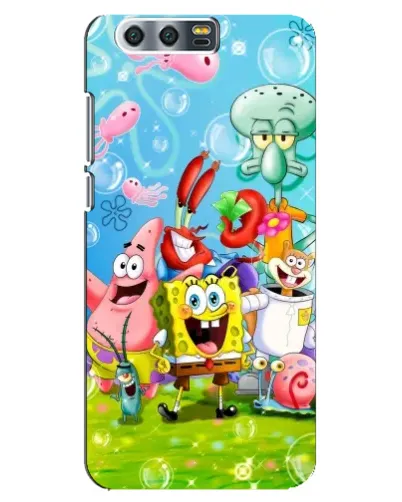Чехол для Huawei Honor 9 (Glory 9, STF) с картинкой «Губка Боб и друзья» Чехол для Huawei Honor 9 (Glory 9, STF) с картинкой «Губка Боб и друзья»