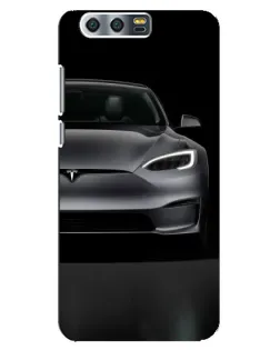Чехол для Huawei Honor 9 (Glory 9, STF) с картинкой «Tesla Model S Look»