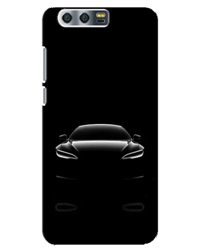 Чехол для Huawei Honor 9 (Glory 9, STF) с картинкой «Силуэт Tesla Night»