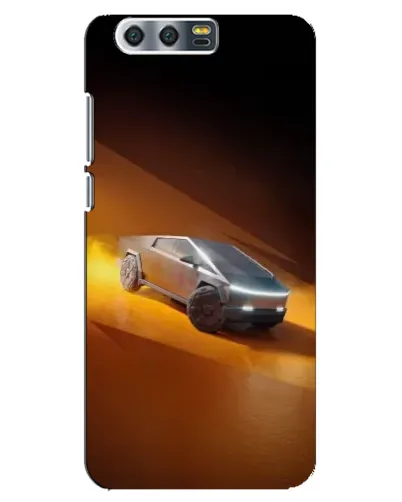 Чехол для Huawei Honor 9 (Glory 9, STF) с картинкой «Cybertruck в пустыне»