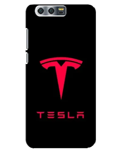 Чехол для Huawei Honor 9 (Glory 9, STF) с картинкой «Tesla Red Logo»
