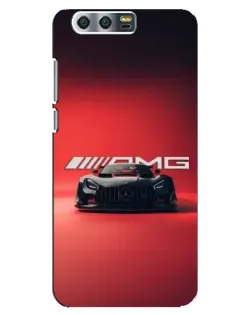 Чехол для Huawei Honor 9 (Glory 9, STF) с картинкой «Mercedes AMG — красная линия»