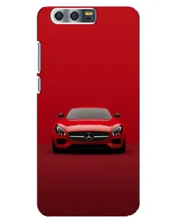 Чехол для Huawei Honor 9 (Glory 9, STF) с картинкой «Красный Mercedes AMG»
