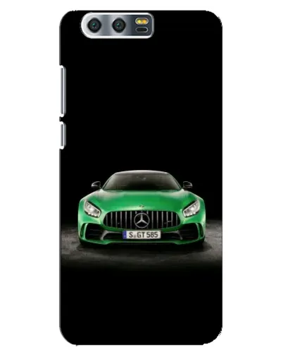 Чехол для Huawei Honor 9 (Glory 9, STF) с картинкой «Mercedes — неоновый лого»