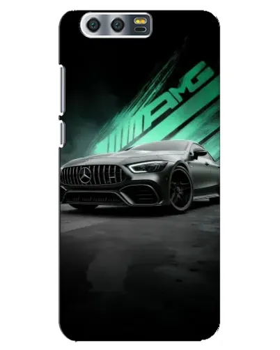 Чехол для Huawei Honor 9 (Glory 9, STF) с картинкой «Темный Mercedes AMG»
